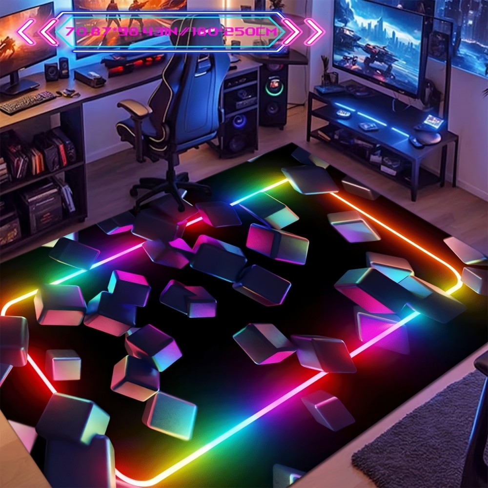 Esports Gaming Cafe - VIKAMA gamingmat kleurrijk ontwerp, stijlvol vloerkleed,
