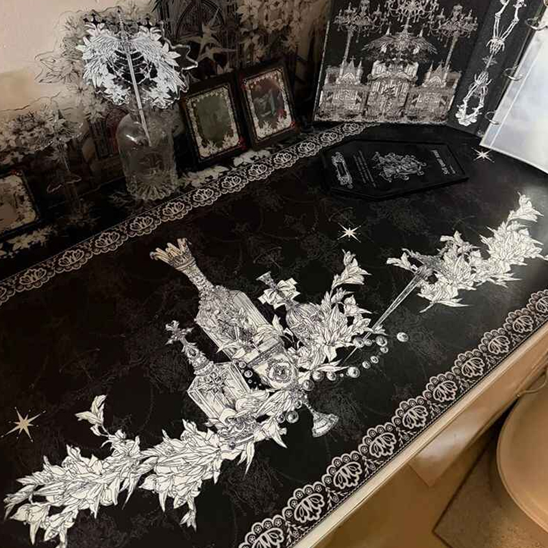 Esports Gaming Desk - Divine Realm Gotische Gebouw Muismat Extra
