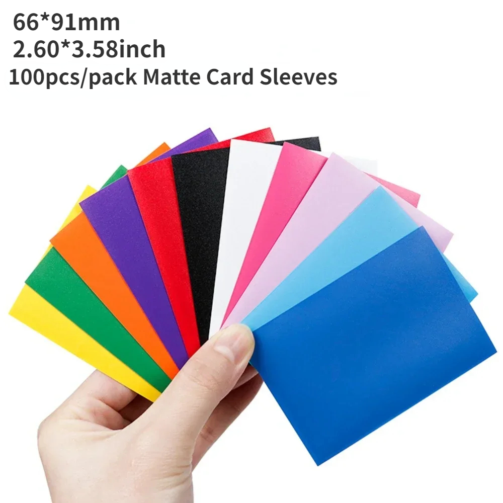 Esports Gaming Arm Sleeve - 100PCS 66x91mm Matte Kaart Mouwen Standaard