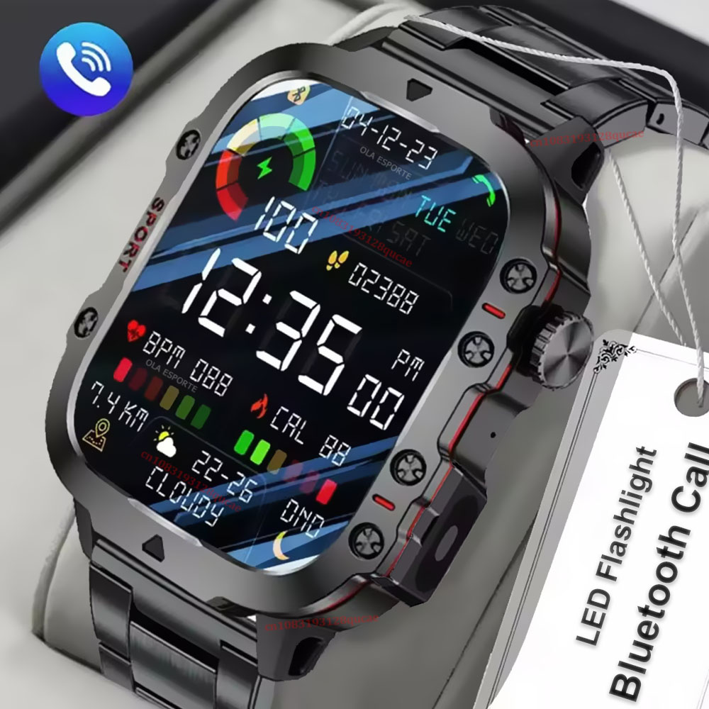 Phase Esports & Gaming Festival - 2026 Nieuw Militair Smartwatch voor Heren
