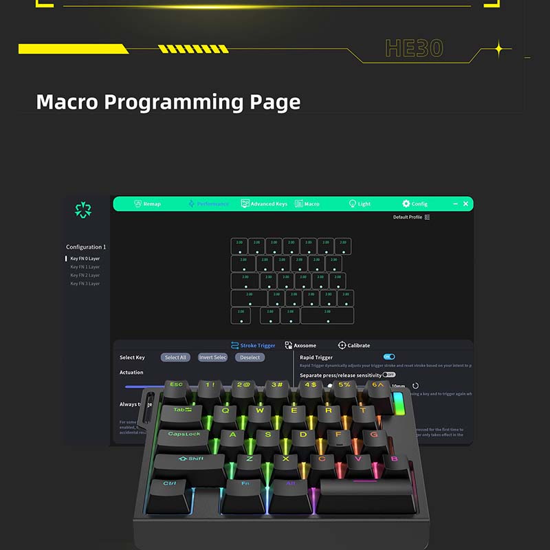 HE30 Mechanisch Gaming Toetsen - Esports Gaming Keyboard recensie en prijs