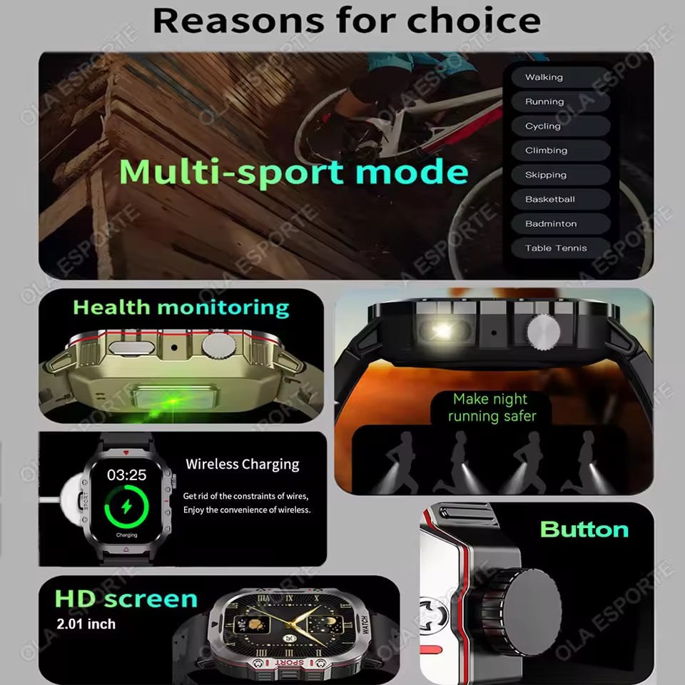 2026 Nieuwe Militaire Smartwat - Phase Esports & Gaming Festival recensie en prijs