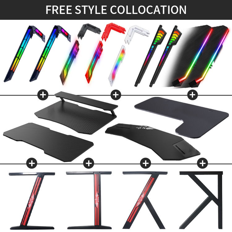 70-inch grote RGB LED verlicht - Esports Gaming Desk recensie en prijs